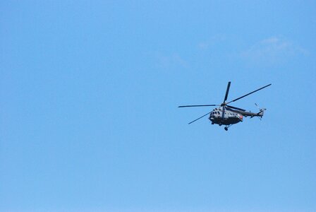 Helicopter fly sky