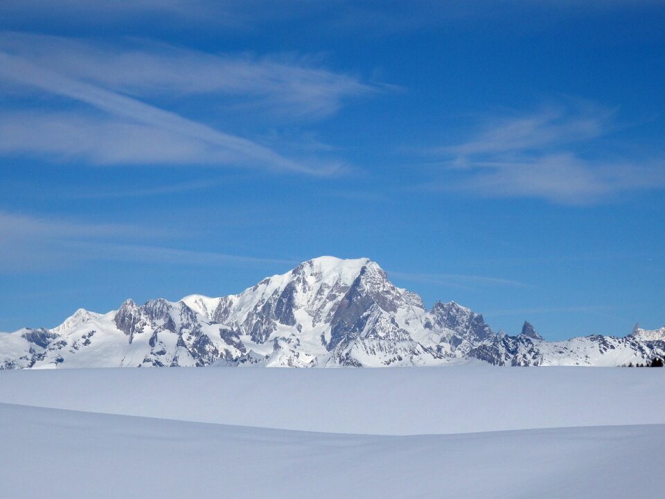 Alps mountains clouds
