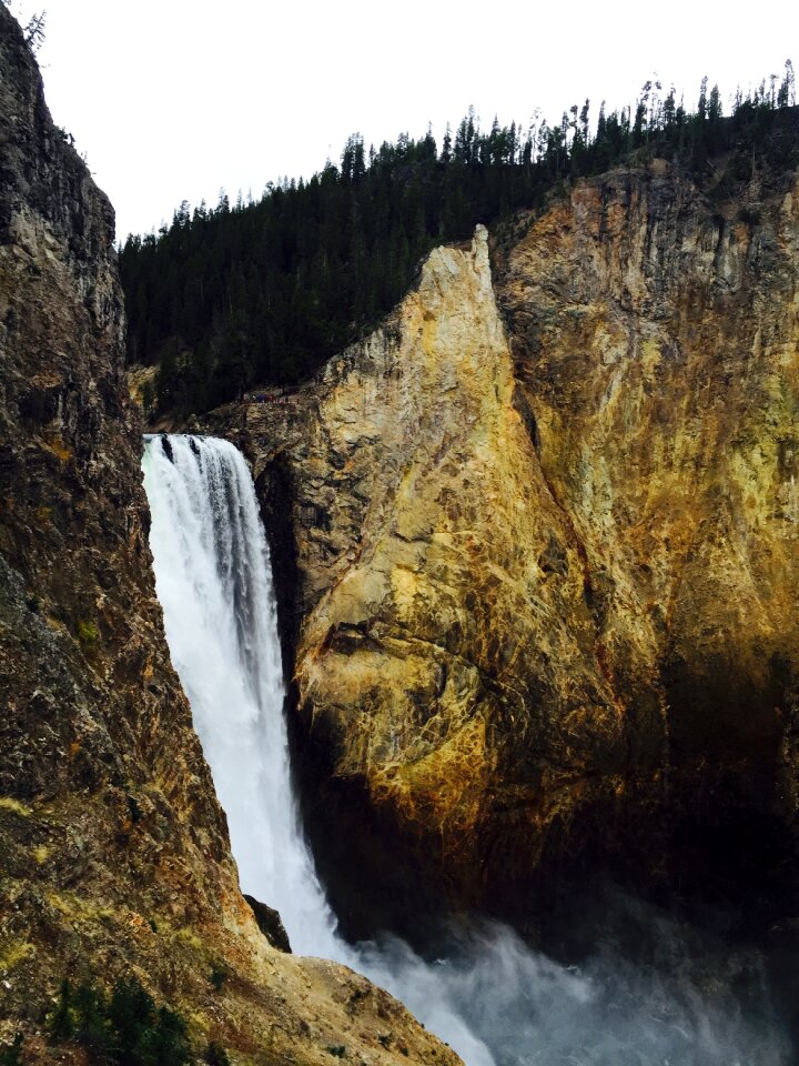 Wyoming brown waterfall