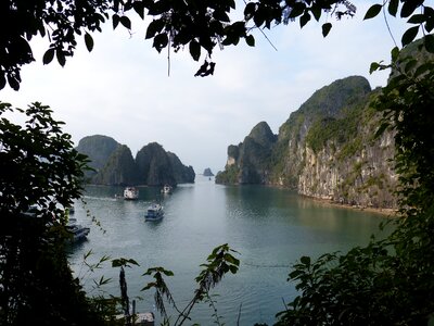 Nature halong bay landscape