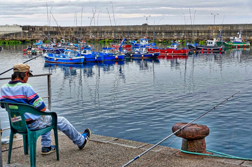 Nautical colorful marina