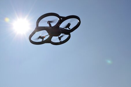 Uav sky sun