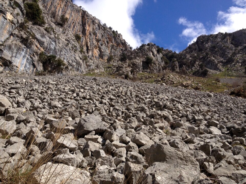 High mountains rock nature