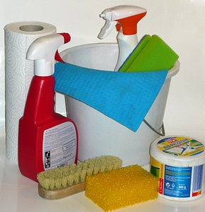 Cleaning material frühjahrsputz cleanliness