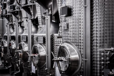 Tank steel drums cellar