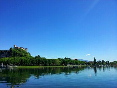 Lake angera lago maggiore photo