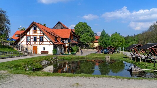 Local blankenburg in the harz nature