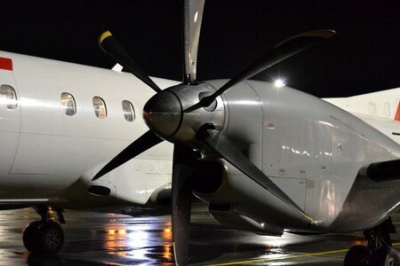 The plane engine propeller