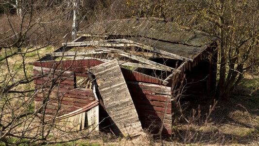 Old abandoned dilapidated photo