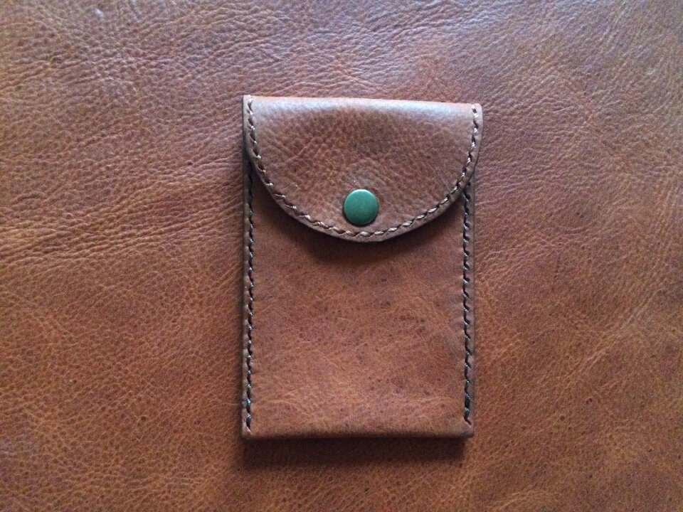 Craft business card wallet leather