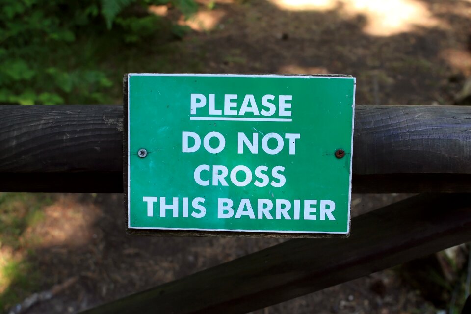Announcement danger dangerous