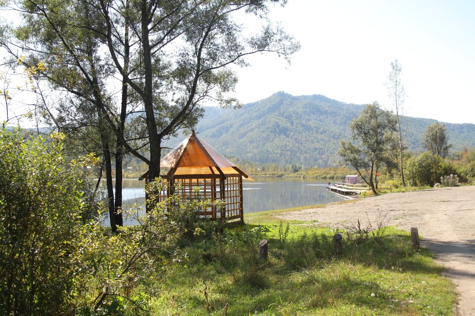 Altai nature view of the lake