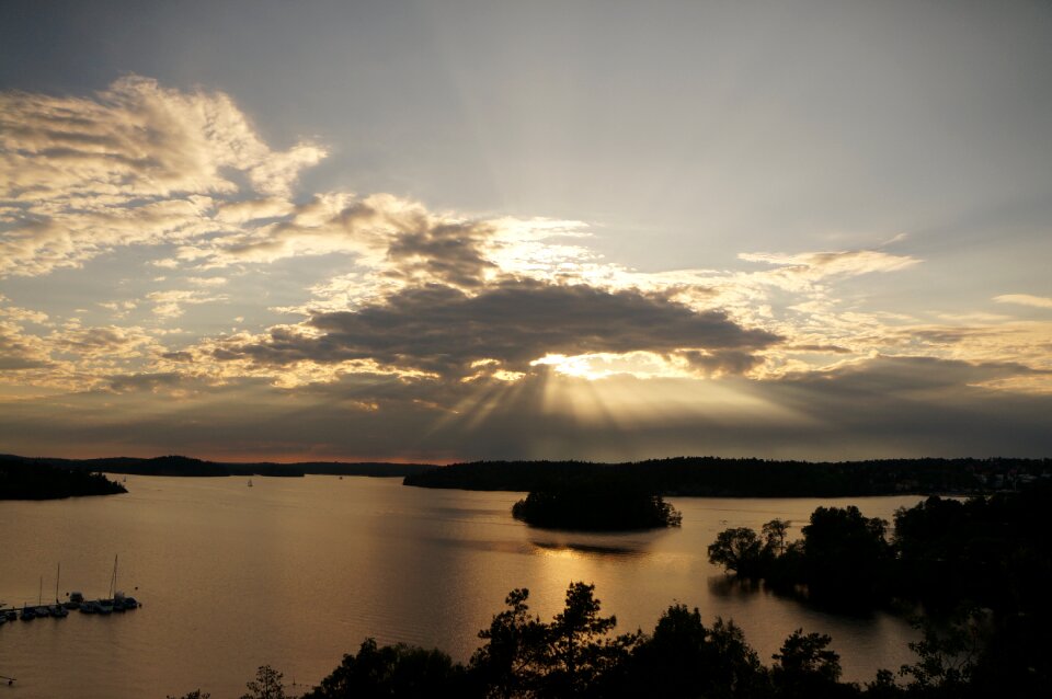 Nature sunset freedom photo