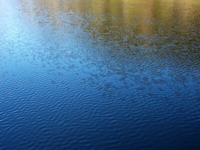 Gentle wind lake water surface