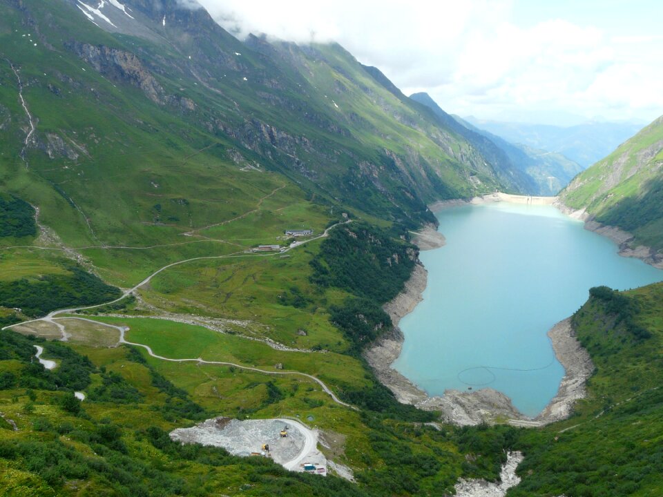 Nature stausee wasserfallboden