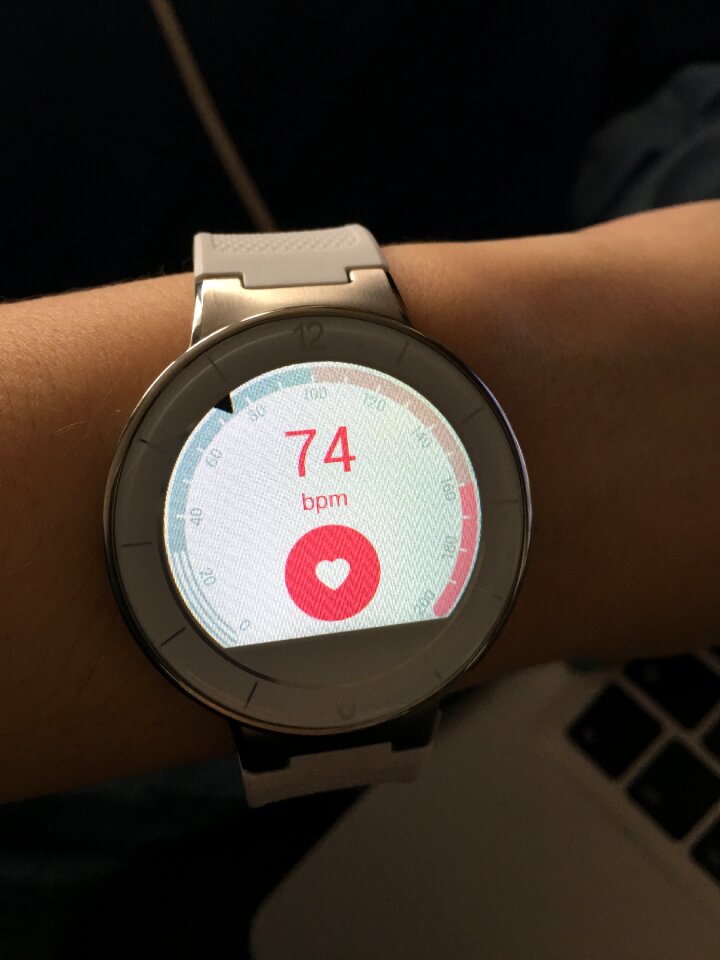Alcatel heart rate pulse measurement