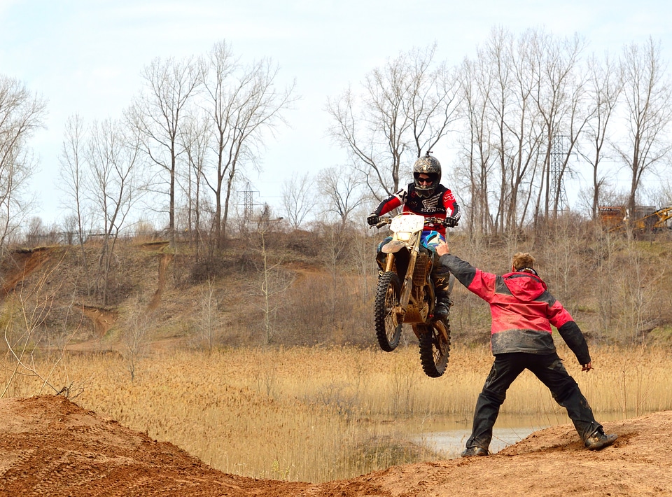 Action dangerous jump