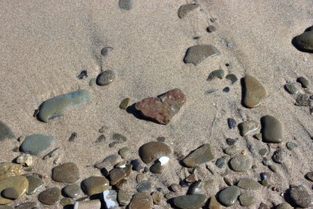 Heart shaped beach photo