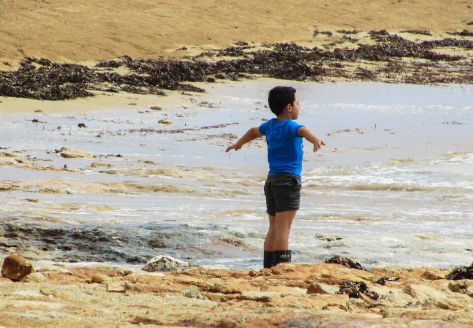 Happy enjoying nature