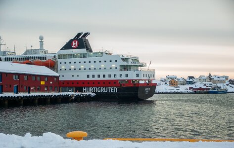 Wharf boat fjord