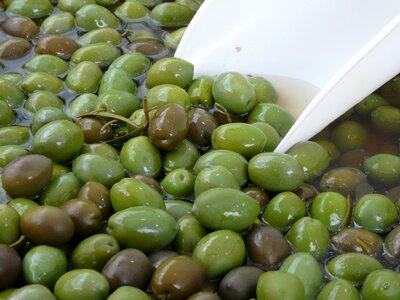 Olive green olives photo