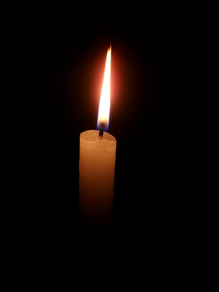 Wax candle candlelight light of a candle