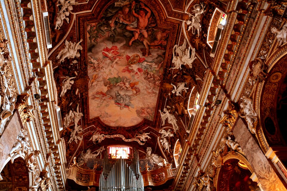 Ceiling religion cathedral photo