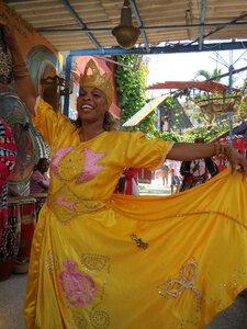 Woman caribbean brown dance