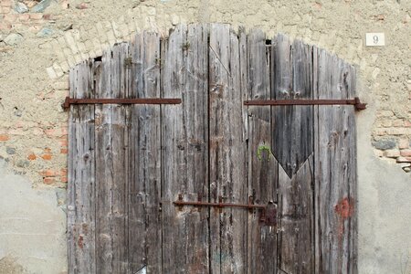 Vintage old wooden door