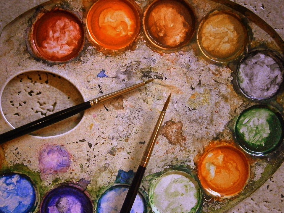 Mix watercolour painting