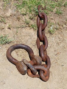 Anchor chain metal historic