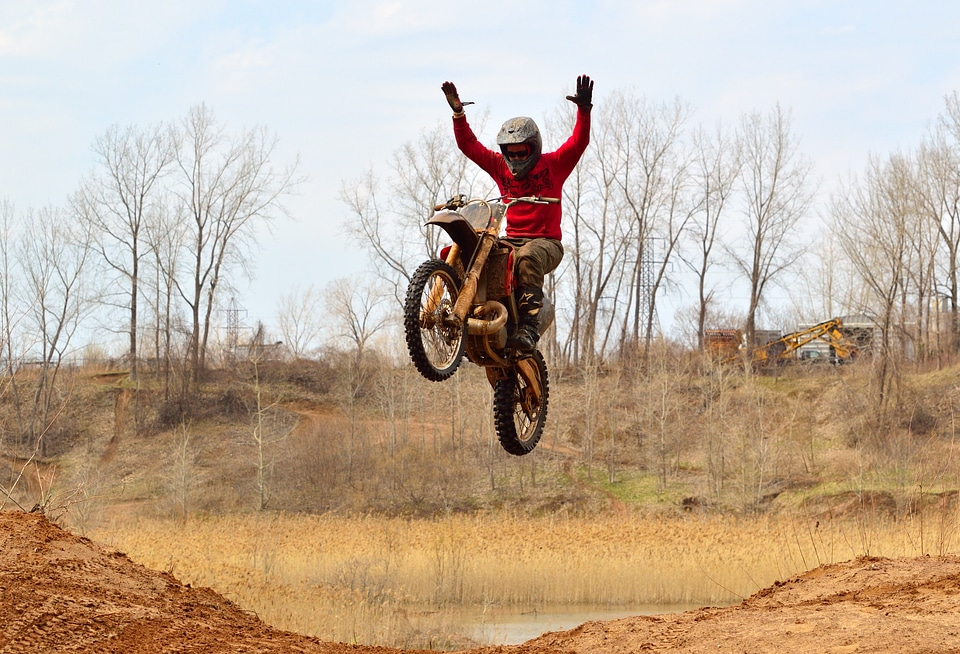 Action dangerous jump