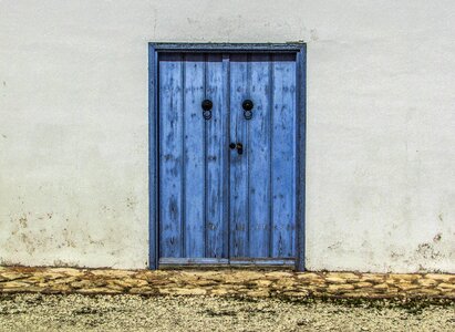 Wooden blue cyprus photo