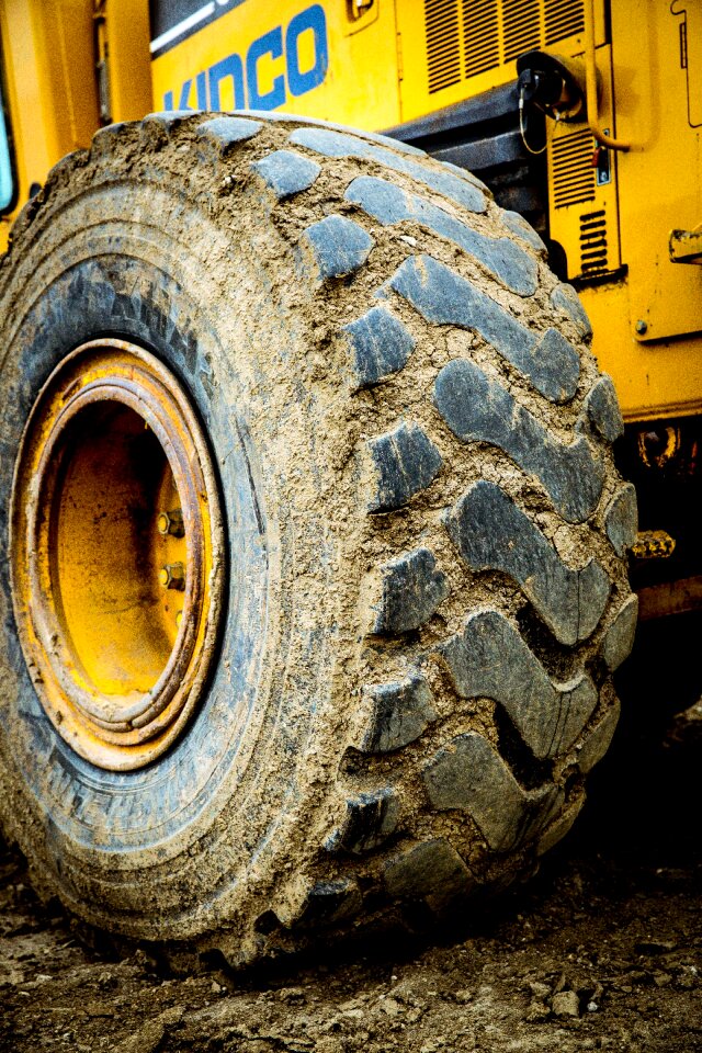 Muddy dirty equipment