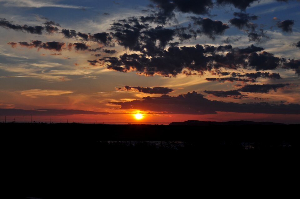 Sun sunset sky