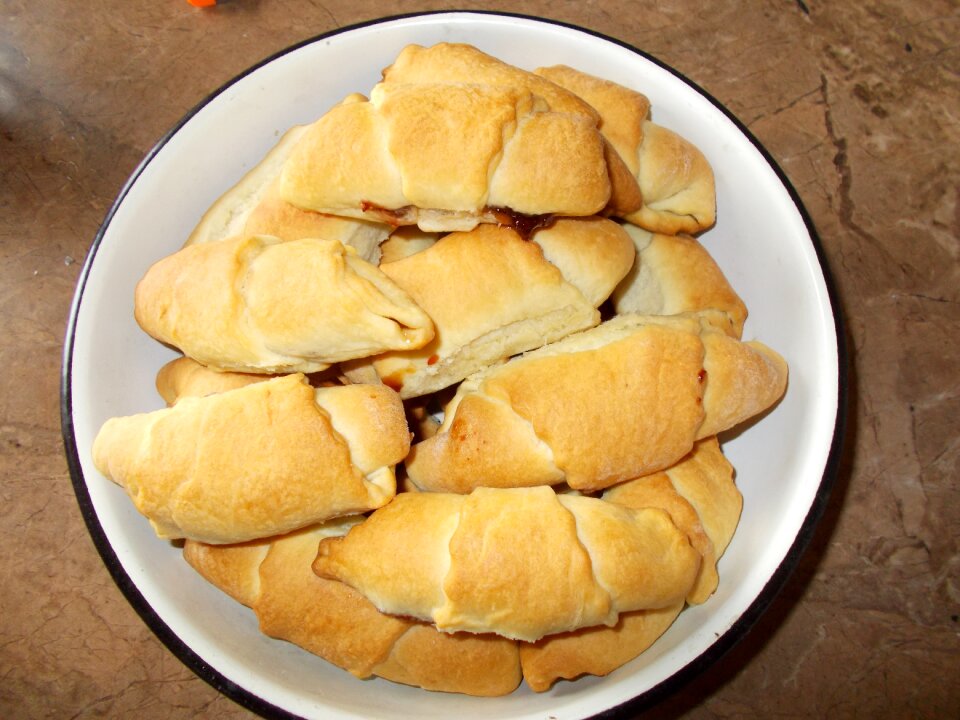 Croissants bagels cooking