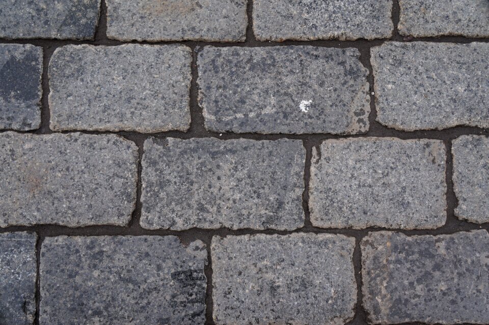 Ground weathered natural stones