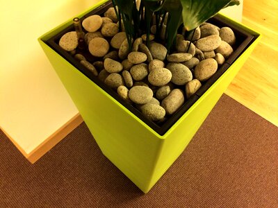 Planters stones decoration photo