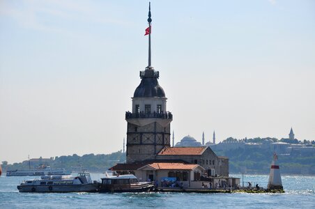 Marine turkey maiden's tower kiz kulesi photo