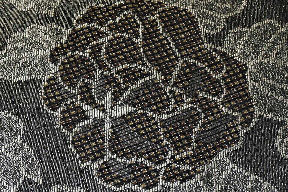 Black silver pattern