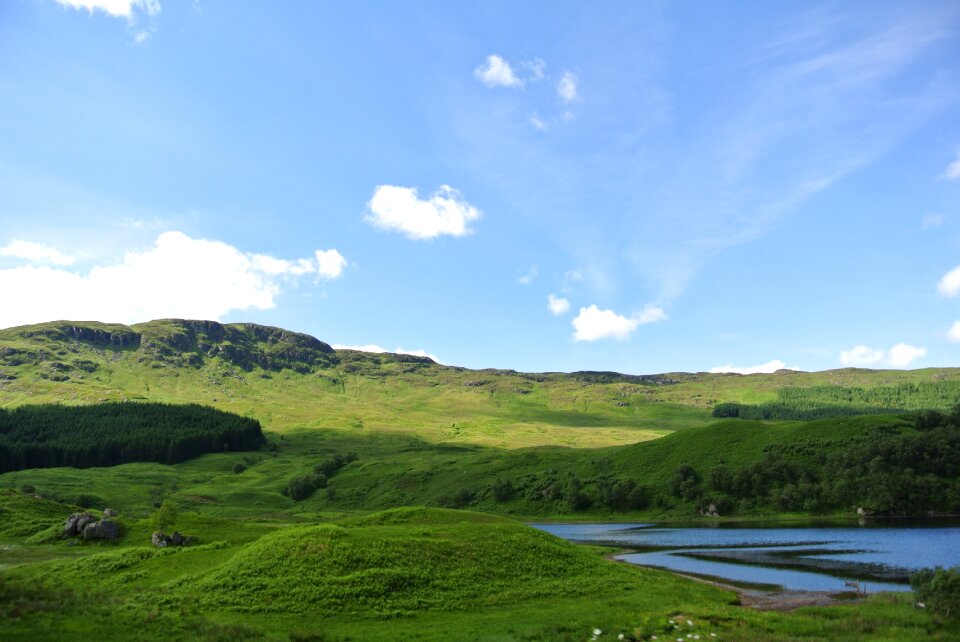 Grass green landscape beautiful photo