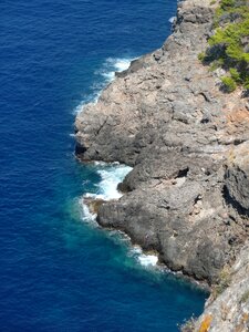 Sea surf cliff