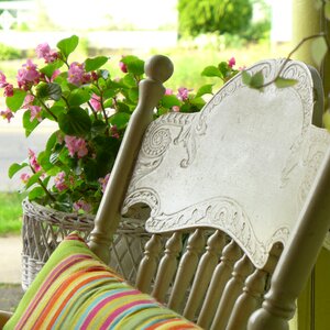 Rocking chair rustic wood