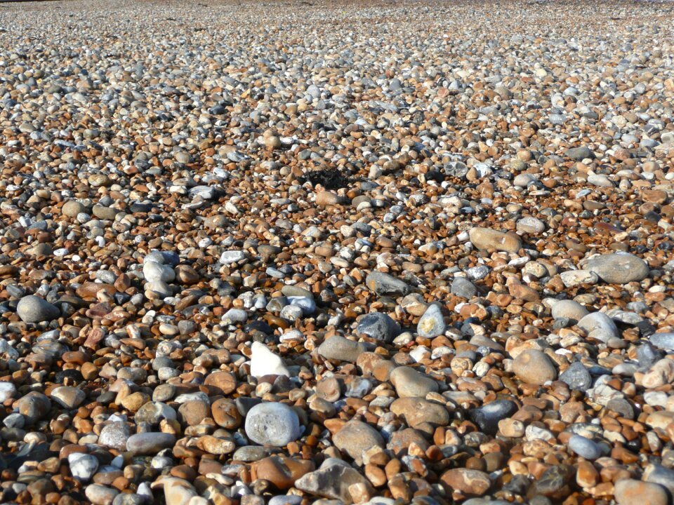 Coast beach pebble landscape