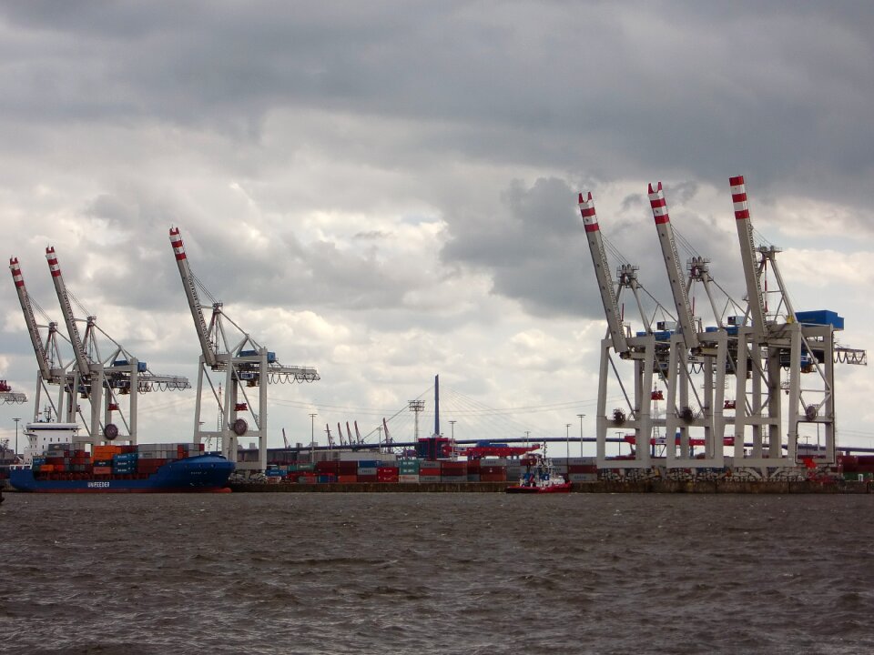 Industry container load crane photo