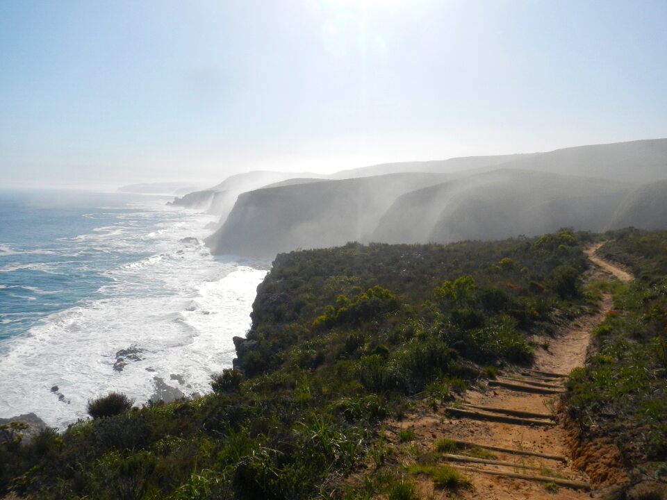 Mountain coast landscape