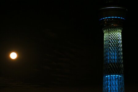 Japan tower night photo