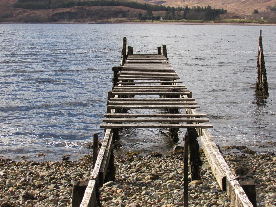 Rickety pier rickety jetty wooden jetty