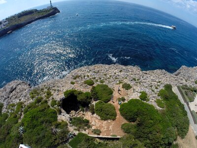 Cliff landscape costa photo