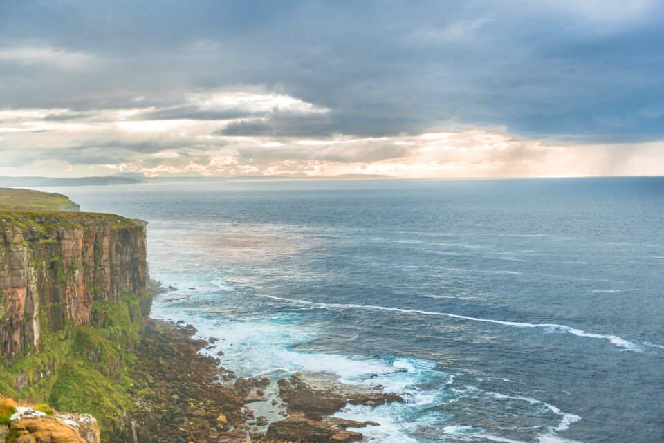 Sky romantic rock cliff